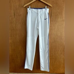 NEW Nike Boys Swoosh Piped Dri-FIT Baseball Pants White/Royal XL NWT